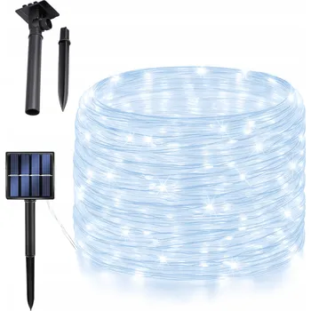 Venkovní osvětlení ZAHRADNÍ LED GIRLANDA, SOLÁRNÍ SVĚTELNÝ ŘETĚZ, SOLÁRNÍ LAMPY 12 m