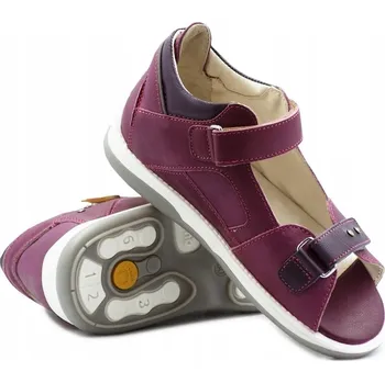 Dámské sandále Memo Sandály CAPRI 38 fialovo-růžové kůže