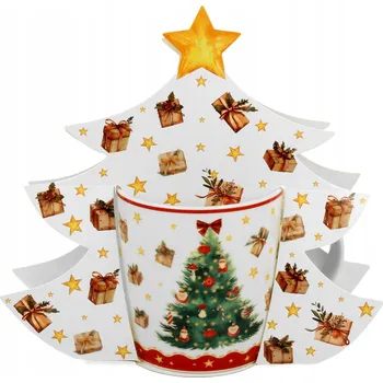 Hrnek Duo Vánoční strom 3 porcelán 400 ml