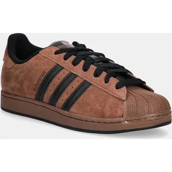 Pánské tenisky Semišové tenisky adidas Originals Superstar II, 48, hnědá, 88X