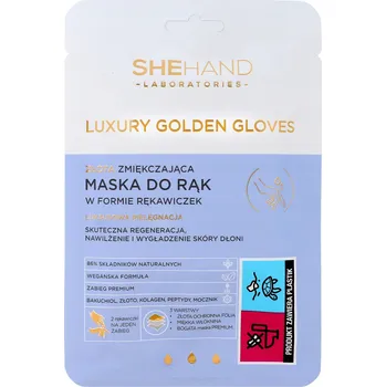 Péče o ruce SheHand Zlatá Změkčující Maska na Ruce v Rukavicích pro Pokožku Rukou