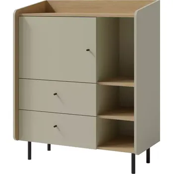 Kancelářská sestava Komoda Alessio AE9 2S1D Eukalyptus/Dub Baltic