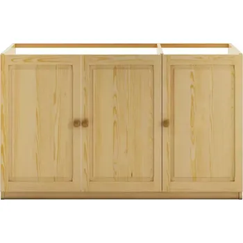 Obývací stěna Vitrína z Borovice KW111 surové