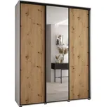 Skříň 45 Canaris 3 200 bílá/artisan/černá