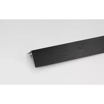 Stavební profil Rohový Profil ALU Kartáčovaný Černý 30x15x1000