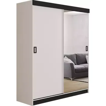 Kancelářská sestava Skříň Retro 138 1l Bílý / Přední Bílý