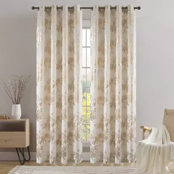 Závěs na kroužcích TOPAZ 23080 140x250 béžový