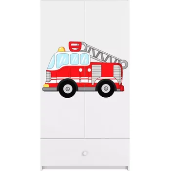 Ložnicová sestava Skříň Babydreams bílá - Hasičské auto