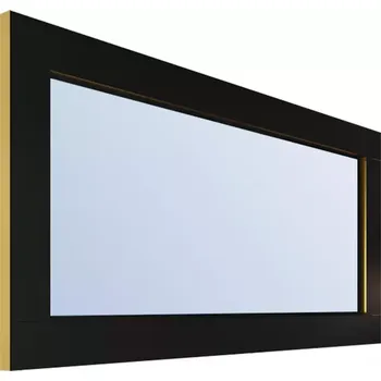 Zrcadlo Zrcadlo Vemo závěsný úroveň černá + zlatá dýha