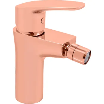 Vodovodní baterie AMUR - Bidetová baterie bez výpusti, Zlatá Růžová - kartáčovaná AM744.0ZRK, RAV Slezák Barva: ZLATÁ RŮŽOVÁ - kartáčovaná, Rozměr: 1/2"