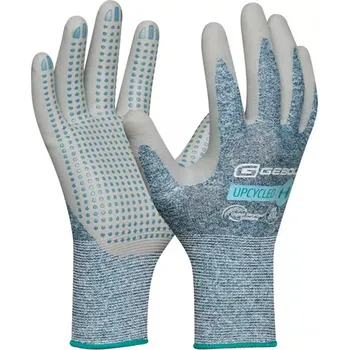 Pracovní rukavice Rukavice Upcycled Touch ocelově modré vel. 9