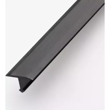 Stavební profil Profil T hliník brúsený cierny 9x14x900