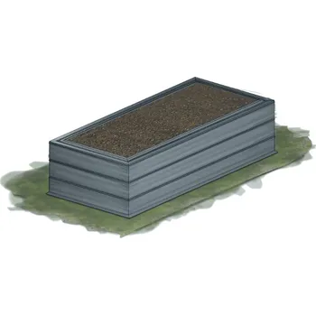 Vyvýšený záhon Záhon zahradní KAROTEN výška 45 cm 90×250 cm