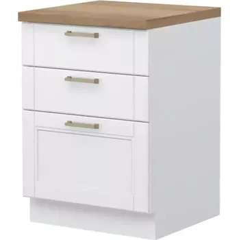 Kuchyňská Skříňka Tara R-60-3f/4 3s Standard White Mat