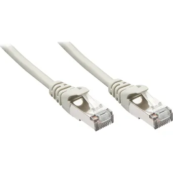 Datový kabel LINDY 48343 RJ45 síťové kabely, propojovací kabely CAT 5e F/UTP 2.00 m šedá s ochranou 1 ks