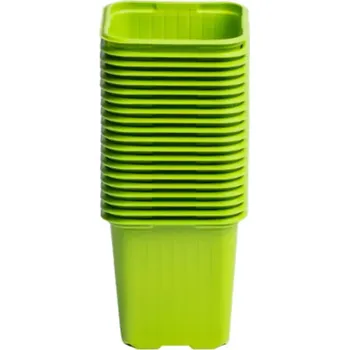 Květináč výsadbový hranatý zelený 24ks