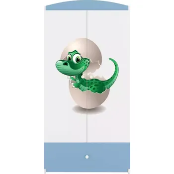 Ložnicová sestava Skříň Babydreams modrá - Dinosaurus