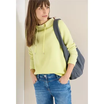 Dámské oblečení Dámská mikina CECIL 324557 Barva: Žlutá, Velikost: XS