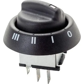 vypínač 3-polohový otočný spínač Kalori (4 pozice)