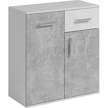 Kancelářská sestava Komoda Jacob I 75cm Bílá / Beton