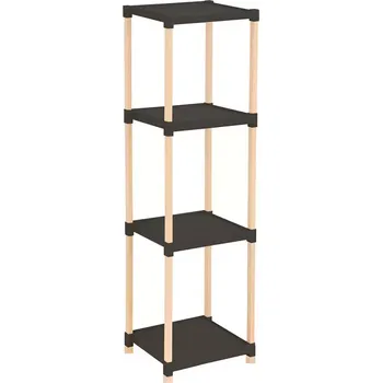 Kancelářská sestava Regál FIX-2011-5 přírodní/černá