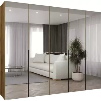 Předsíňová stěna Skříň Alicante III 250 artisan černá