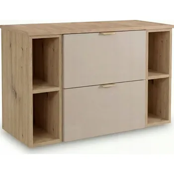 Koupelnový nábytek Skříňka pod umyvadlo 100 cm se 2 policemi Kašmír/Dub artisan Orio