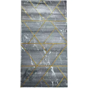 Koberec Koberec Frisee Diamond 1,6/2,3 A0052 tmavě šedá/zlatá