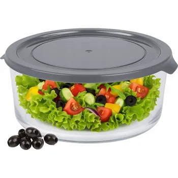 Dóza na potraviny NÁDOBA NA POTRAVINY SKLENĚNÁ HERMETICKÁ KRABIČKA NA OBĚD HERMETICKÁ FRESH 950ml