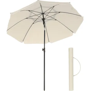 Slunečník SONGMICS Slunečník, 200×230cm, béžový Plážový deštník