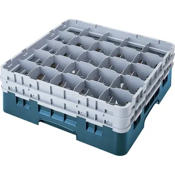 přísavka na sklo Cambro Koš Camrack 25 pozic, výška sklenice 23,8 cm - Tyrkysová| TOM, R-25S900-414