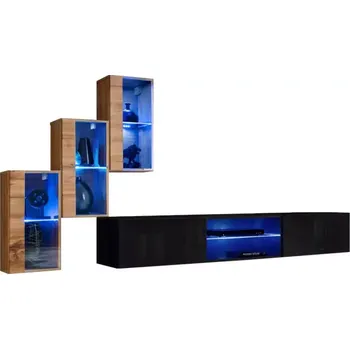 Obývací stěna Obývací Stěna Switch Xxii Wotan/Černá