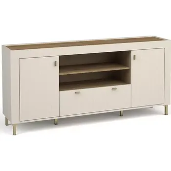 Kancelářská sestava Komoda Mossa M07 2D1S dub whisky/cashmere