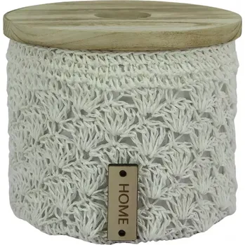 Plot Koš kulatý háčkovaný BXA23-4CD M 21CM H18CM