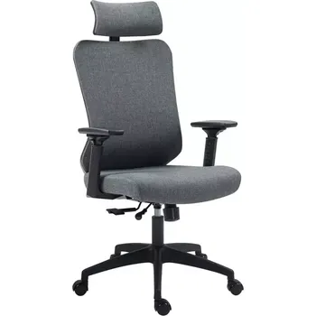 Kancelářská sestava Otáčecí křeslo Ergobit látka šedá