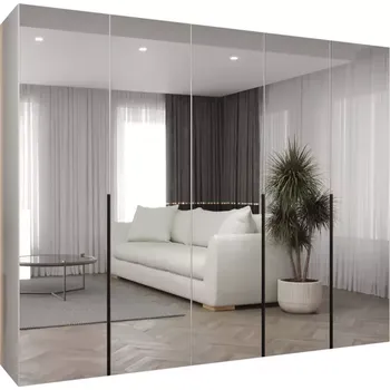 Předsíňová stěna Skříň Alicante III 250 bílá/černá