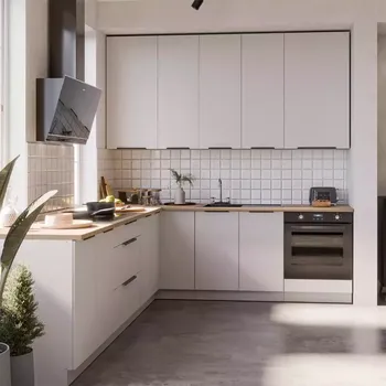 Kuchyňská linka Kuchyňská linka Aria WH/WH 260x230 cm bez kuchyňské desky