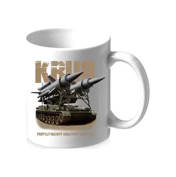 Hrnek Striker Protiletadlový raketový komplet KRUG - bílý