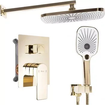 Vodovodní baterie Sprchový set podomítkový Rea Moby zlatá