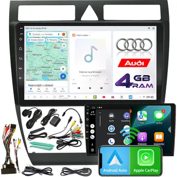 Auto Hi-Fi Autorádio NCS D9 Audi A6 C5 1997-2004 Android Navigace 4GB LTE