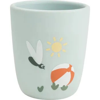 DONE BY DEER silikonový mini hrneček Playground - modrý