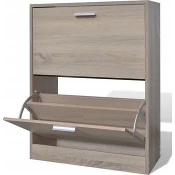 Botník VidaXL Botník 24 x 81 x 63,5 cm Přírodní dub