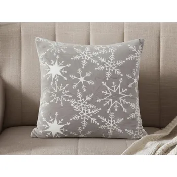 Povlak na polštářek XPOSE® Mikroplyšový povlak na polštář JON - šedý 50x50 cm, Mikroplyš + Prodloužená možnost vrácení zboží do 50 dnů