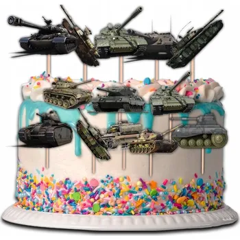 Obraz TOPPER TANKY NA DORT POSTAVIČKY 13 kusů