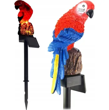 Venkovní osvětlení Solární LED zahradní lampa Papoušek se soumrakovým senzorem SuperLED