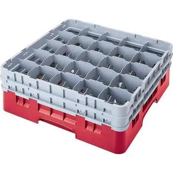 přísavka na sklo Cambro Koš Camrack 25 pozic, výška sklenice 27,8 cm - Červená| TOM, R-25S1058-163