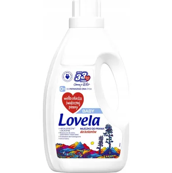 Prací gel Tekutý prací prostředek na barevné prádlo Lovela Baby prací mléko pro děti, 16 praní, 1,45 l