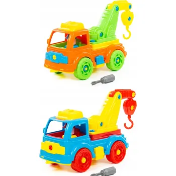 ostatní stavebnice Stavebnice Polesie Konstruktor-přeprava Auto-evakuátor 38 dílů