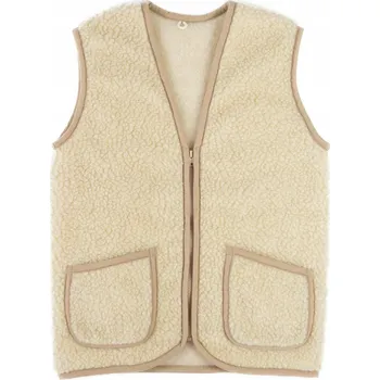 Dámská vesta Vlněná vesta Merino Beka béžová M rehabilitační pomůcka