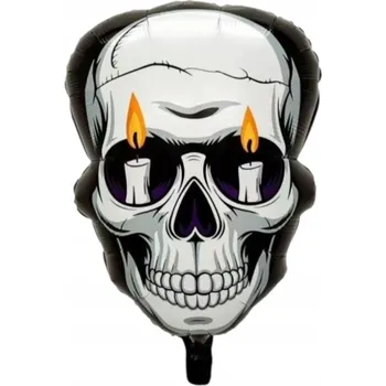 Balónek Fóliový balónek Lebka 45×62,5 cm Halloween